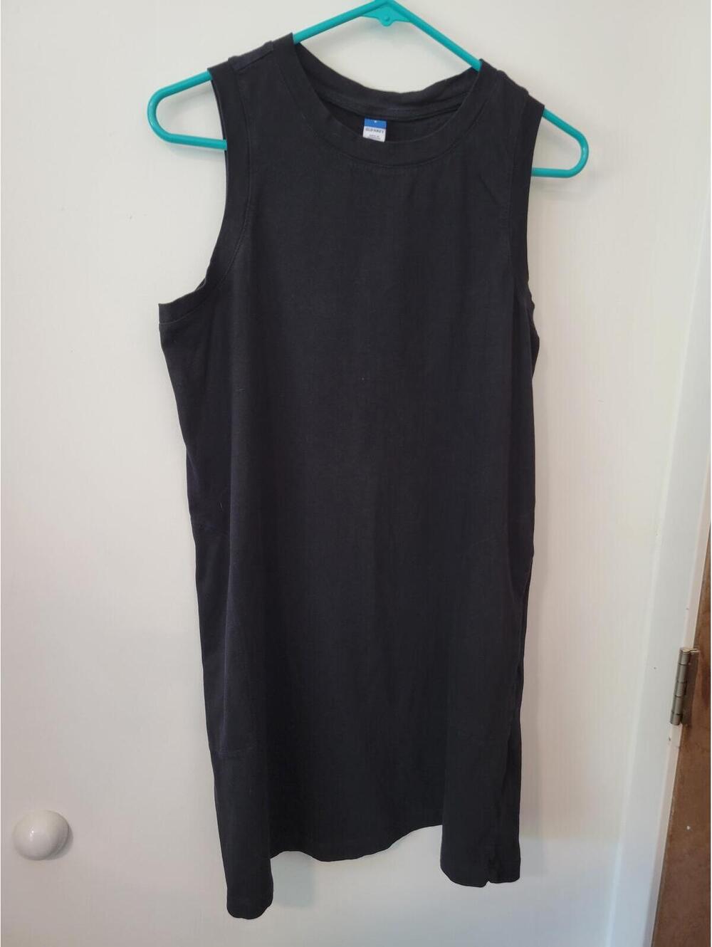 Old Navy Sleeveless Black Cotton Dress Large